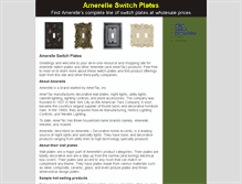 Tablet Screenshot of amerelleswitchplates.info